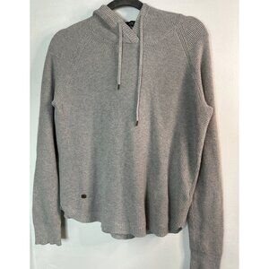 Lauren Ralph Lauren Women’s Waffle Knit Shirt Gray Y2K Thermal Top Size M Vtg